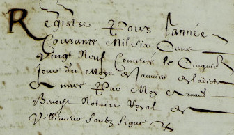 Extraits des registres des notaires de
                    Villemur