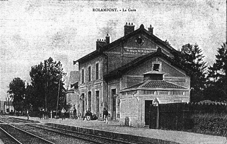 Le quai de la gare de Rolampont