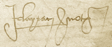 Signature de Jean Clayrac en 1511