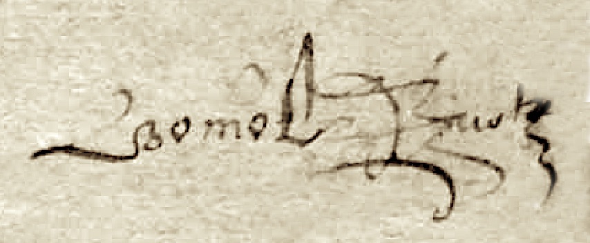 Signature de Bernard Bouniol, jadis notaire de Bouloc