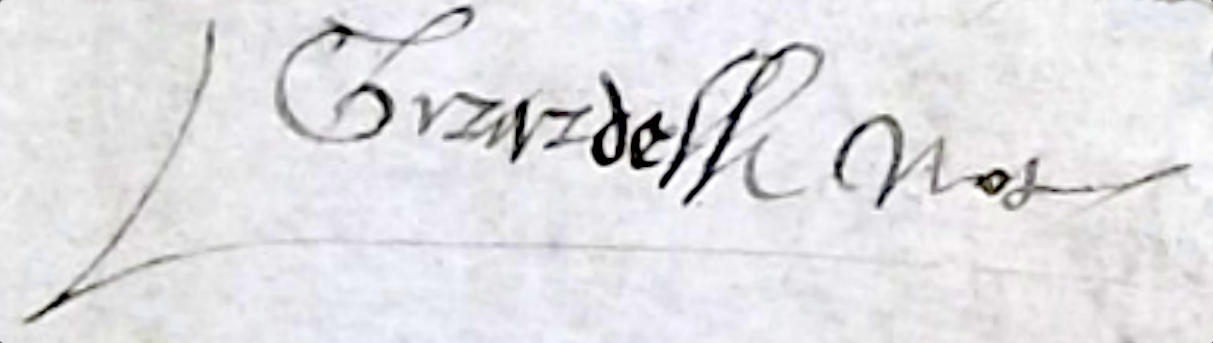 Signature du notaire Girardelli en 1515