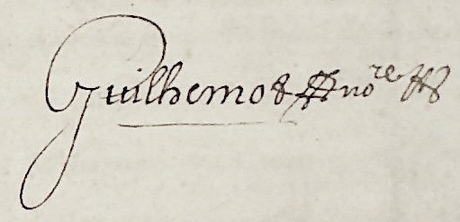 Signature de Jean Guilhemot en 1671