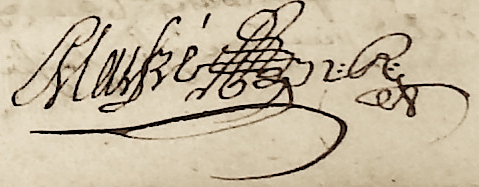 Signature de Pierre Malfr en 1772