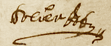 Signature d'Ysaac Solier en 1616