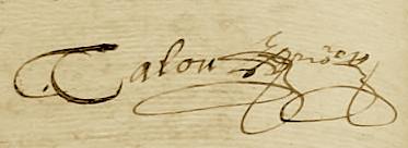 Signature de Jean Talon en 1636