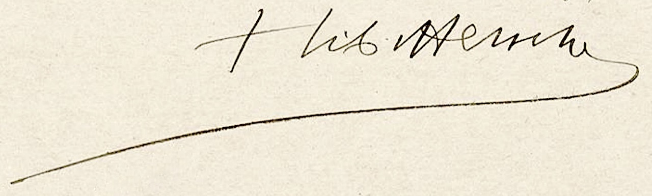 La signature de Mgr Sbastien Herscher en 1921