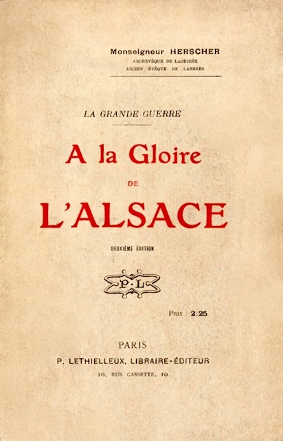 A la Gloire de l'Alsace