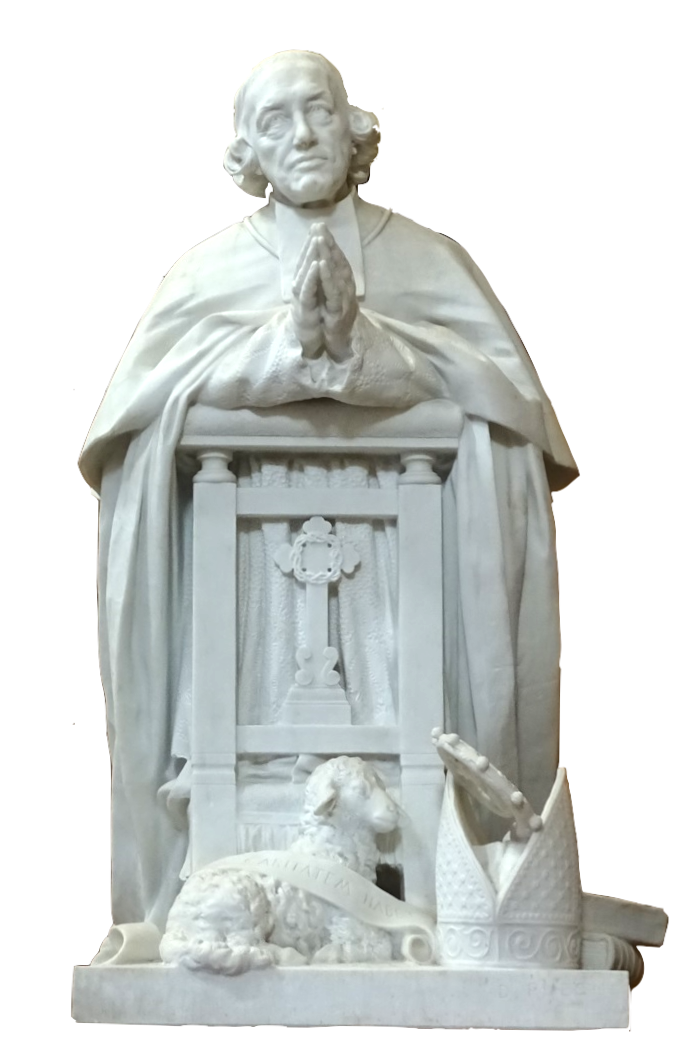 Le mausole de Mgr Larue rig dans la cathdrale Saint-Mamms de Langres