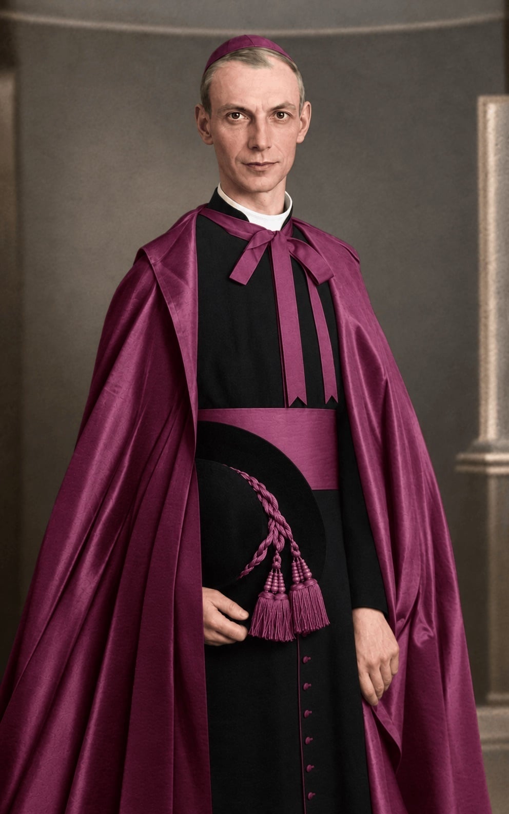 Portrait officiel de Mgr Lamy coloris�